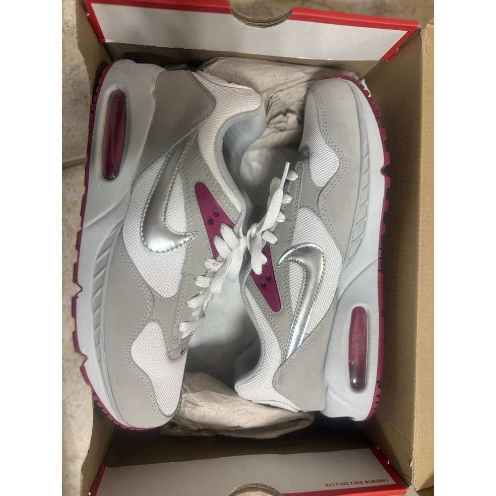 Nike Air Max Correlate Womens Metallic Silver Red Size 10